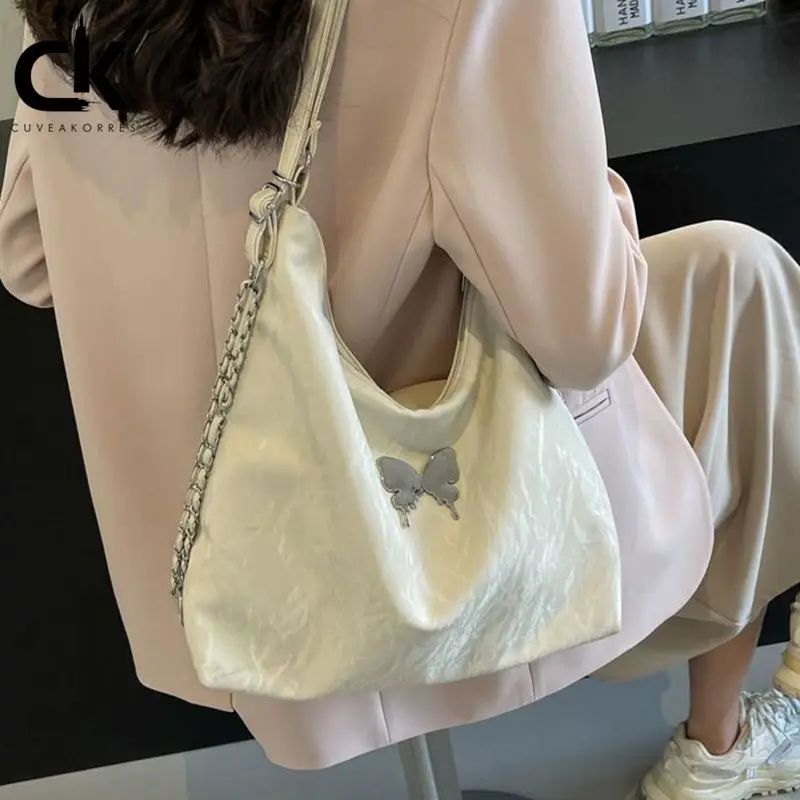 

2024 New Women's Large Capacity Commuter Summer Chain Senior Sense Backpack Single-shoulder Double-shoulder Multi-way Tote Bag