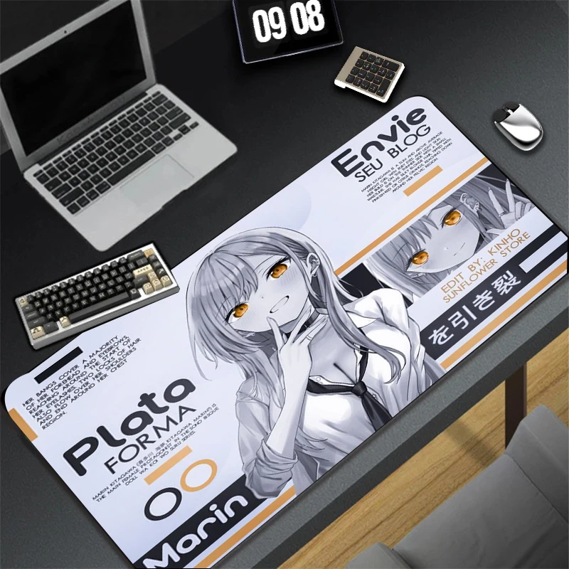 Anime Creative Peripheral Mouse Pad Large Size Game Mouse Table Mat Anime Game Poster Computer Gamer Non-slip Mat Gaming Table