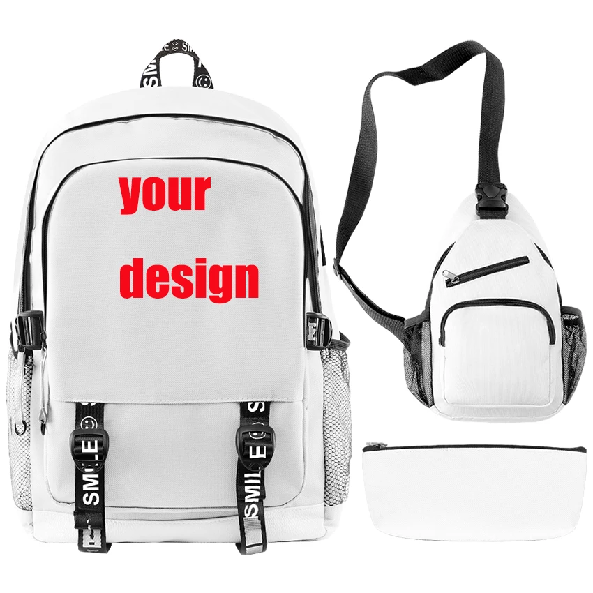 Customize Backpack Oxford Cloth Bookbag Backpack School Backpacks Youth Travel Bag Large Capacity Backpacks Fitness Women Men