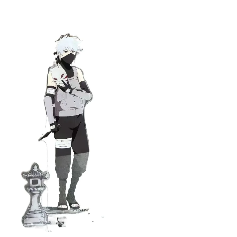 10cm/3.93in NARUTO Anime Akrylowe Podstawki Figurki Parasol Kakashi Kolekcjonerskie Dekoracje Pokojowe Prezenty Świąteczne