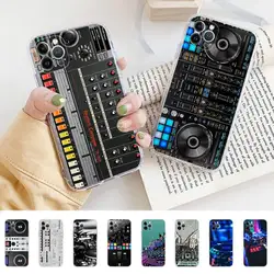 Electronic Music DJ Controller Mixer Phone Case For iPhone 14 13 12 11 Pro Max XS X XR SE 2020 6 7 8 Plus Mini Transparent Shell