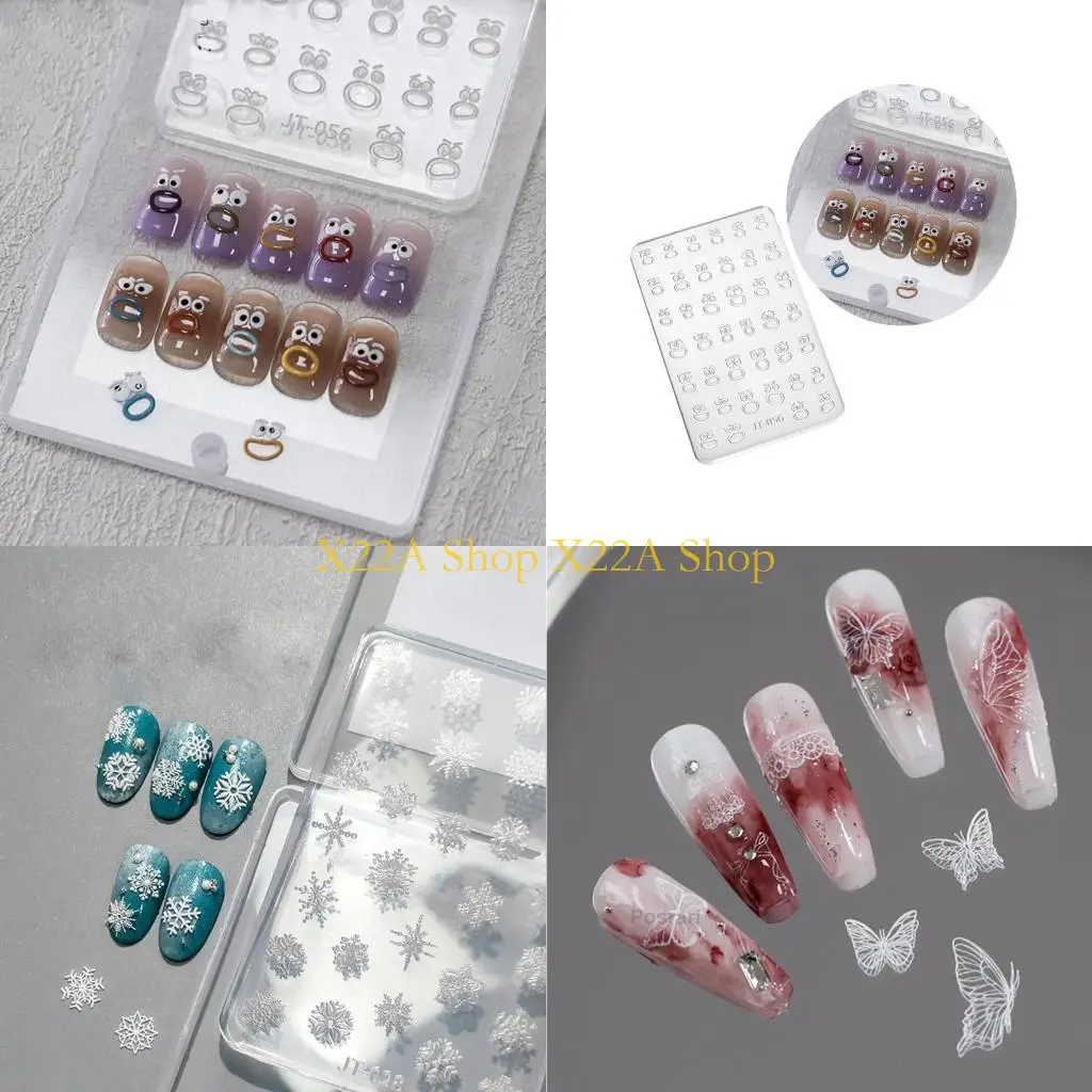 

Unique Flower Art Silicone Mold Butterfly Embossing Gel Print Stencil Carving Template Tool for DIY Art Decors