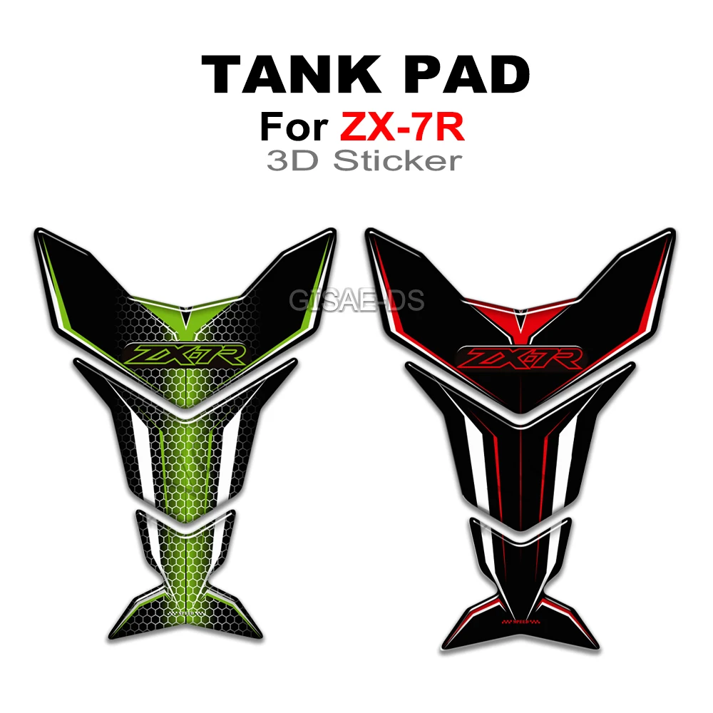 

For Kawasaki Ninja ZX7R ZX 7R ZX-7R Motorcycle Tank Pad Stickers Decals Emblem Gas Fuel Oil Kit Knee Protector