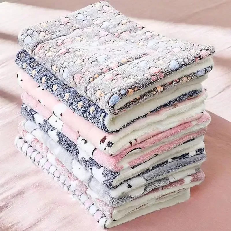 

Soft Cat Bed Mats Short Plush Pet Sleeping Bed Mats for Cats Small Dogs Cute Pet Pad Blanket Warm Kitten Cushion Cat Accessories