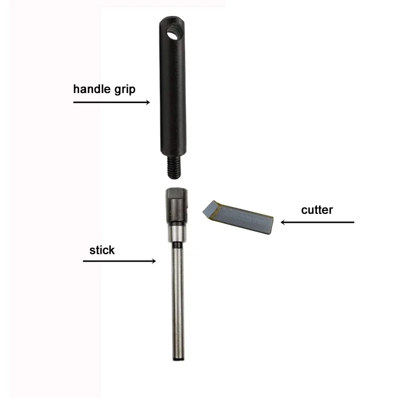 Adjustable Hard Alloy Grinding Reamer Handle Cutter Bar Stick Holder for Motorcycle Valve Diamond Car Engine Valve Seat Repair