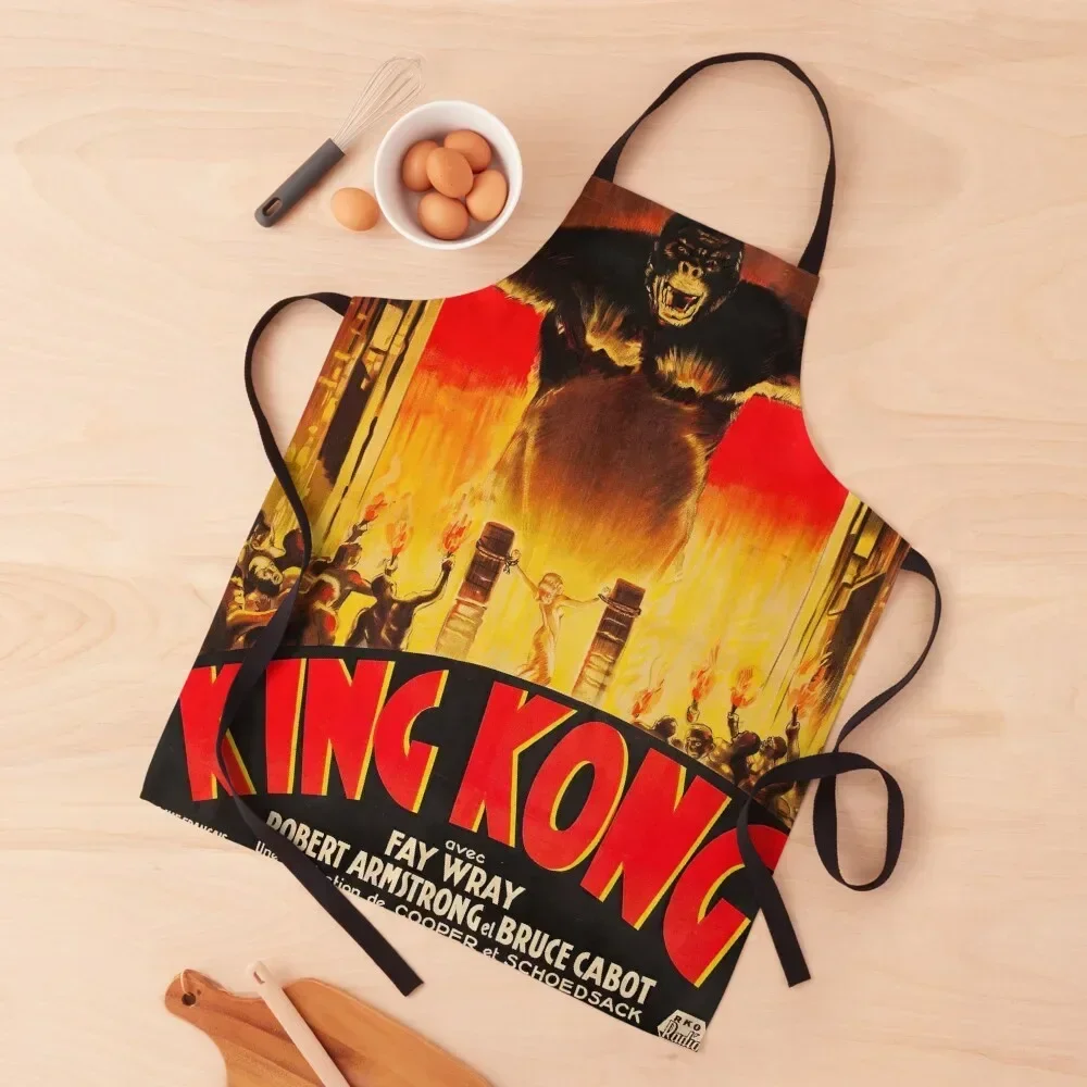 

Vintage King Kong Movie Poster Apron Christmas gift Things For The Home Chef Accessory Apron