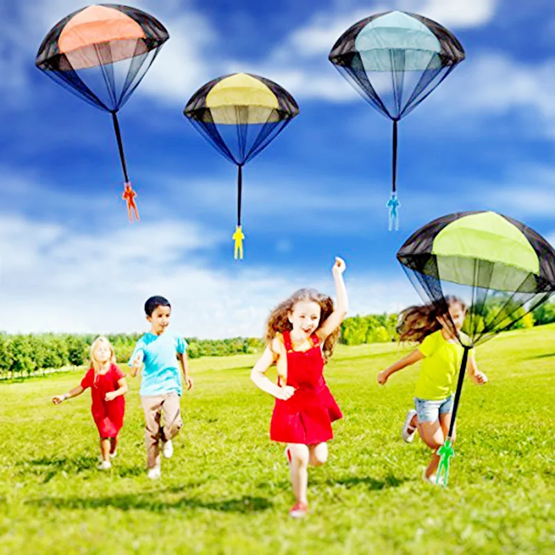 Hand Throwing Parachute Kids Outdoor Funny Toys Game Play Educational Toys for Children Fly Parachute Sport Mini Toy