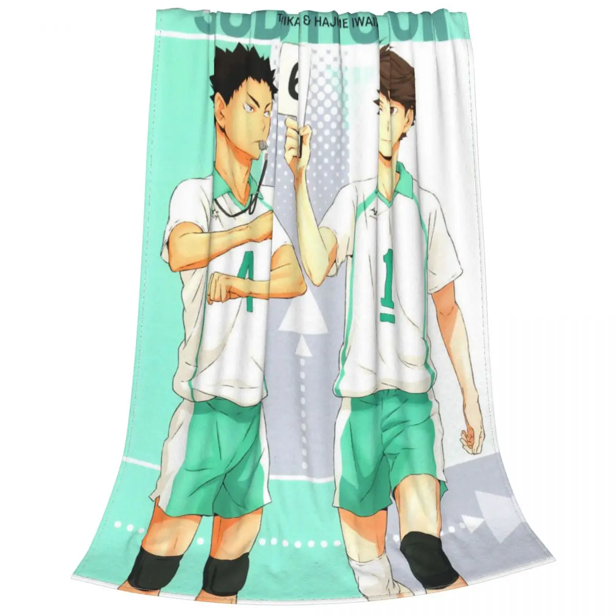 Haikyuu Blanket Flannel Plush Summer Tooru Oikawa Anime Portable Thin Blanket Bedding Bedroom Bedding