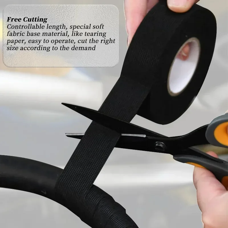 Electrical Insulating Tape Heat Resistant Harness Tape 15MM Car Cable Harness Wiring Loom Protection Waterproof TapeXXL