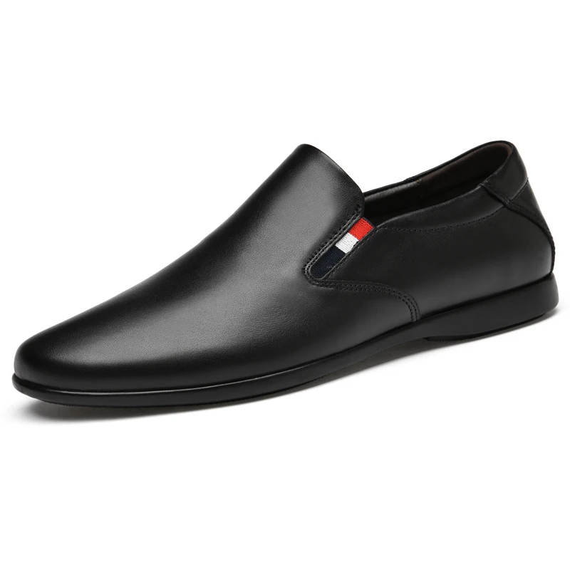 

Luxury Brand Men's Business Formal Shoes Soft Soled Comfortable Men's Genuine Leather Casual Shoes Simple Low Cut Flat Shoes