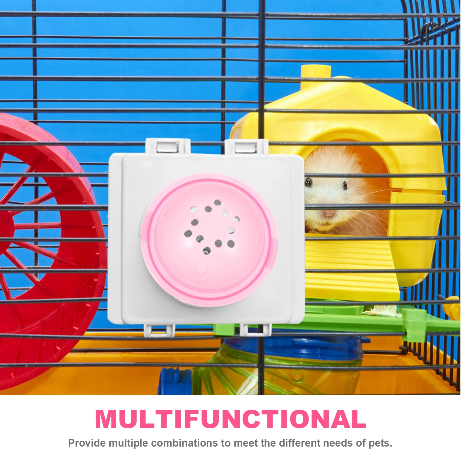 

5pcs Pink Tube End Stopper for Hamster Cage DIY Accessories Plastic Toys Chinchilla Supplies Easy Install Disassemble
