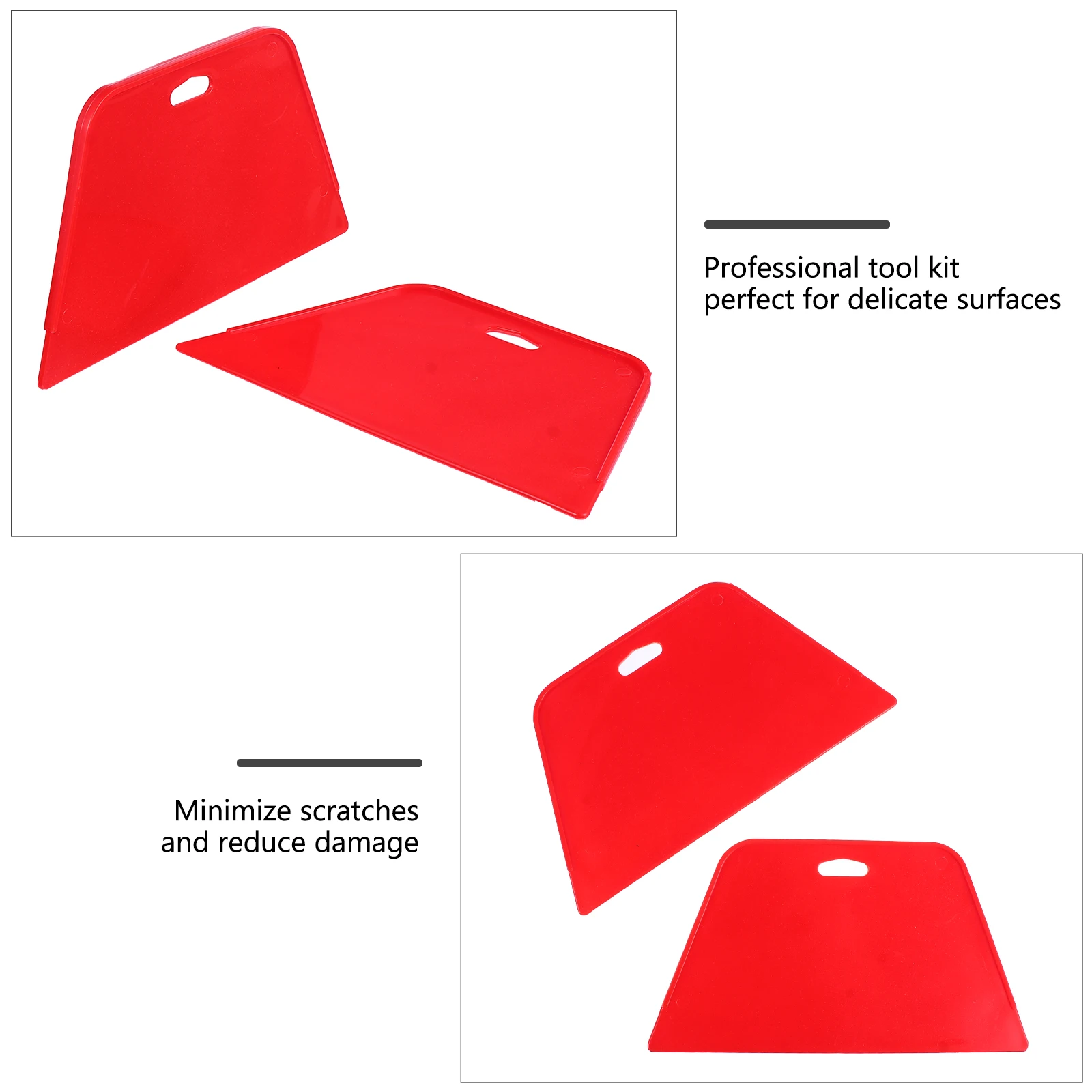 

4 pcs Color Change Film Tools Automotive Glass Squeegee Plastic Tint Smoothing Scrapers Wallpaper Bubbles Removing Vinyl Install