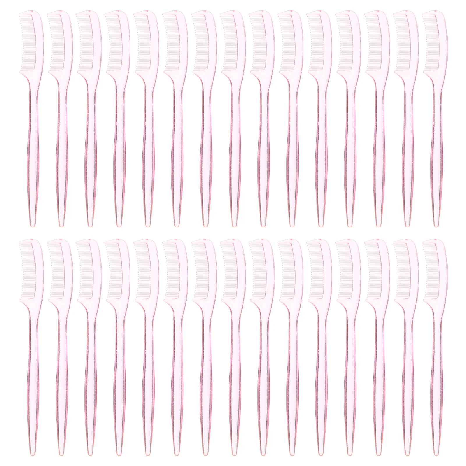 30 Pcs Dual Eyebrow Brush Mini Portable Comb Eyelash Definer Plastic Grooming Tool Travel