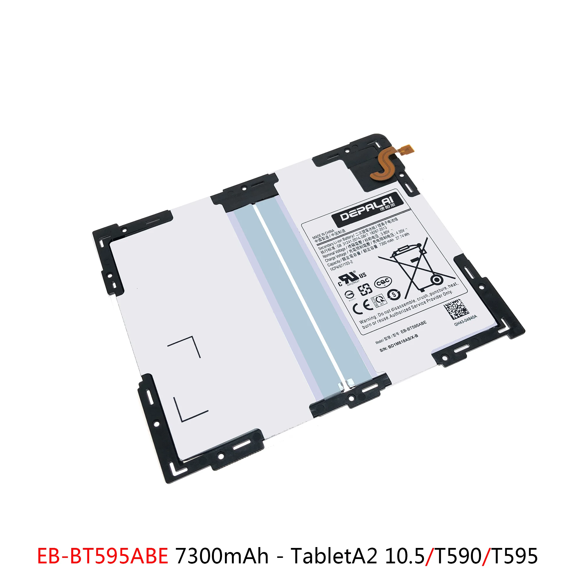 EB-BT550ABE TabletA A2 Battery For Samsung T555 P555 P550C T580 Batteries EB-BT585ABE EB-BT595ABE T590 Replacement Repair Parts