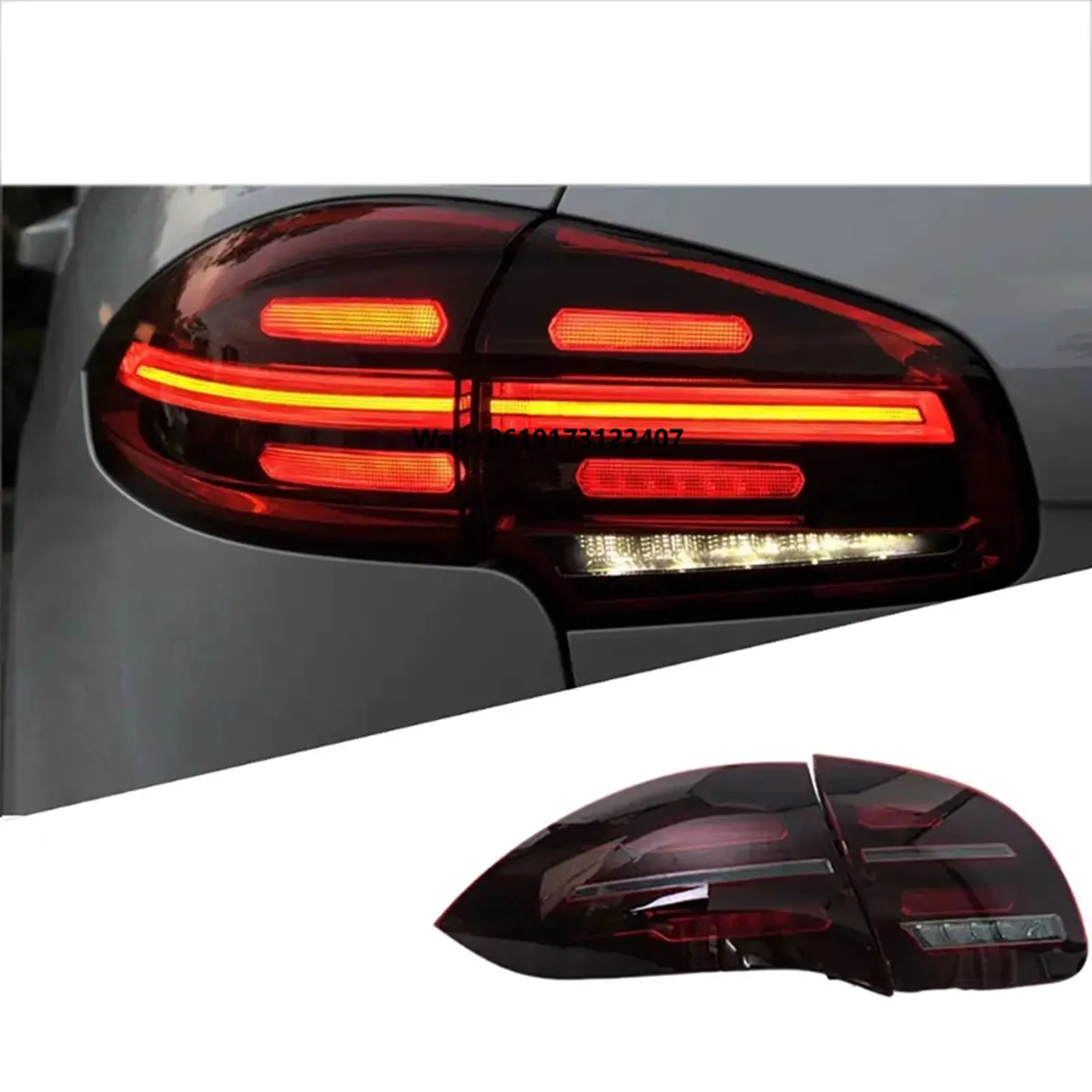 

Pair Rear Light Tail Lights for 958.1 2011-2014 Car Rear Lamp Taillight Left Right Light Turn Signal Lamps