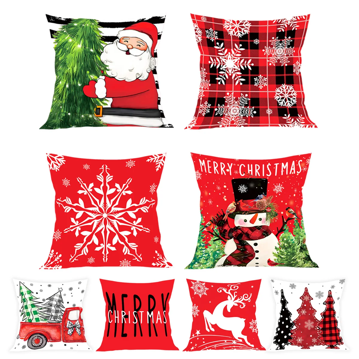 

Christmas Cushion Cover Merry Christmas Decoration for Home 2025 Pendant Xmas Pillow Case Ornaments Navidad Natal New Year Gift