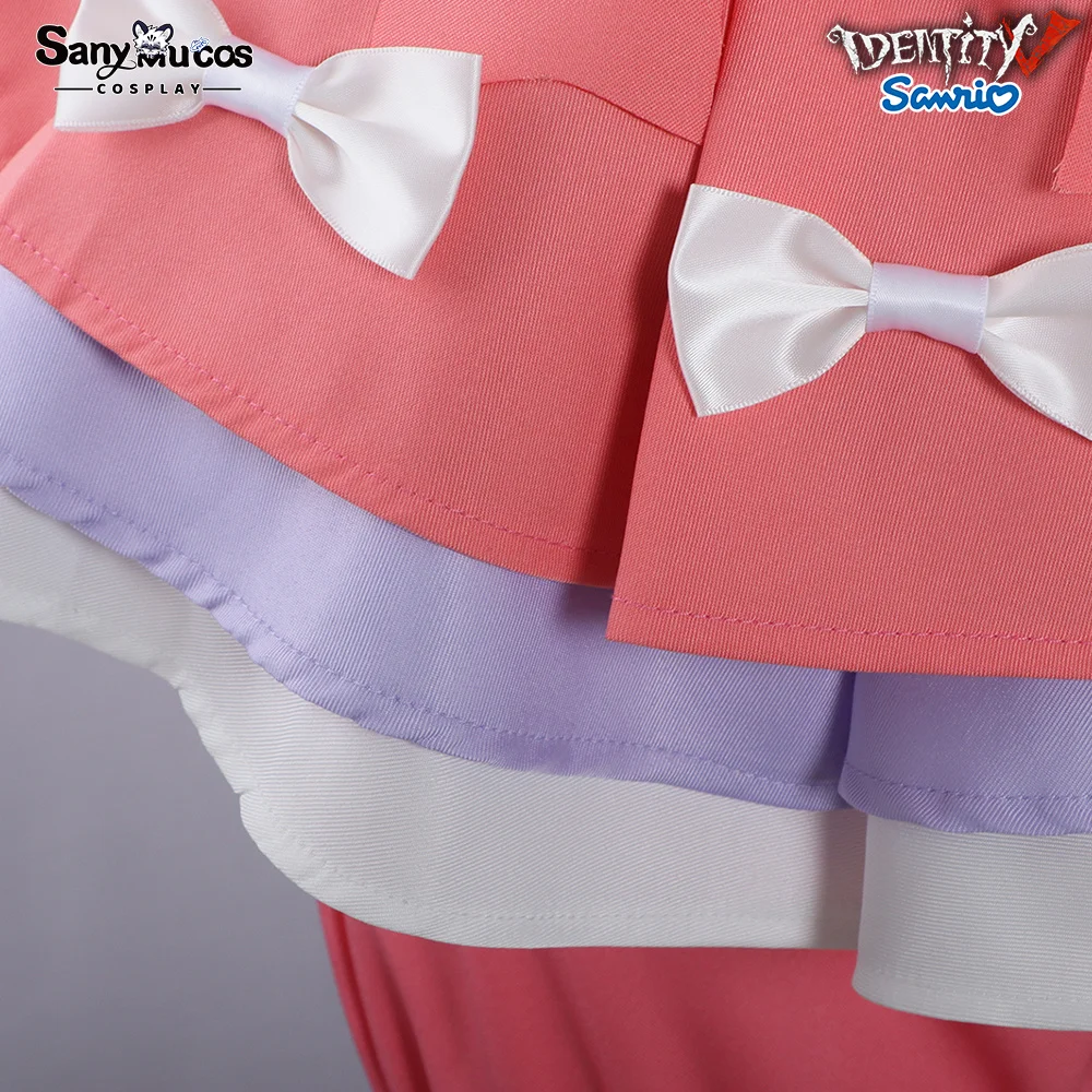 IN MAGAZZINO SanyMuCos Cheerleader Lily Barriere x Sanrio Personaggi Crossover II Cospaly Identity V Gioco Abito Cospaly Outfit