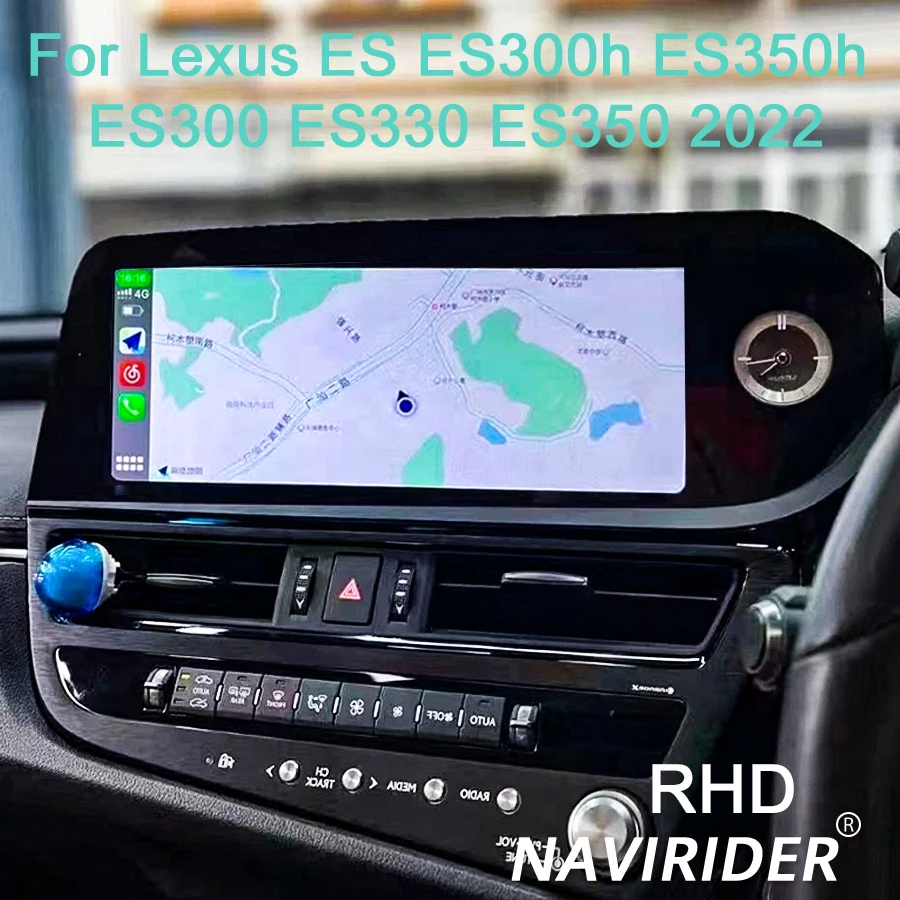 مشغل فيديو للوسائط المتعددة للسيارة مقاس 12.3 بوصة لكزس ES ES300h ES350h ES300 ES330 ES350 2022 RHD LHD أندرويد 14 Carplay Navi WIFI ستيريو