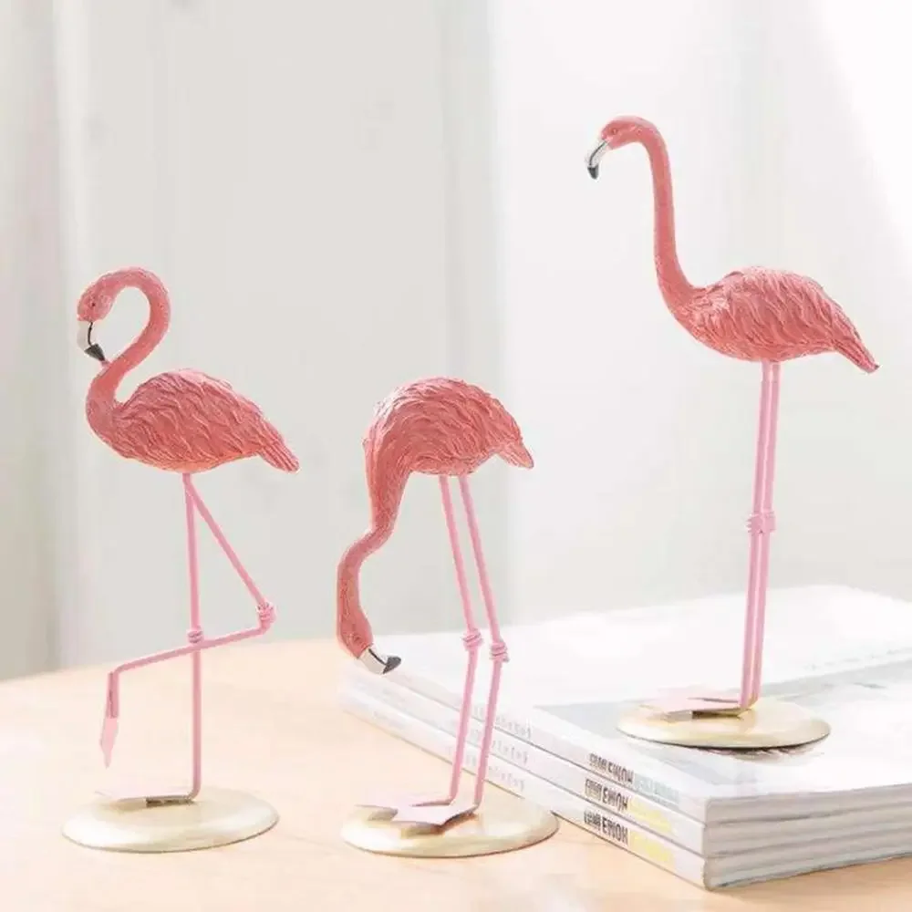 Pink Flamingo Table Car Ornaments Tropic Party Summer Girl Birthday Wedding Decor Flamingo Gifts Hawaii Hawaiian Party Decor