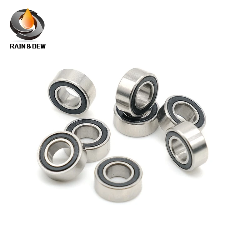 

MR125 RS 2RS Ball Bearings 5x12x4 mm ABEC-7 10PCS Hobby Electric RC Car Truck MR125RS Bearing MR125-2RS Black Sealed