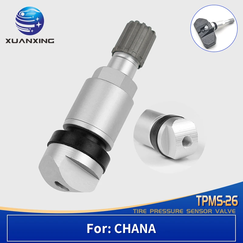 TPMS-26 TPMS Valves Tire Pressure Monitoring Sensor Valve Stem Caps Aluminum Alloy for CHANA Changan