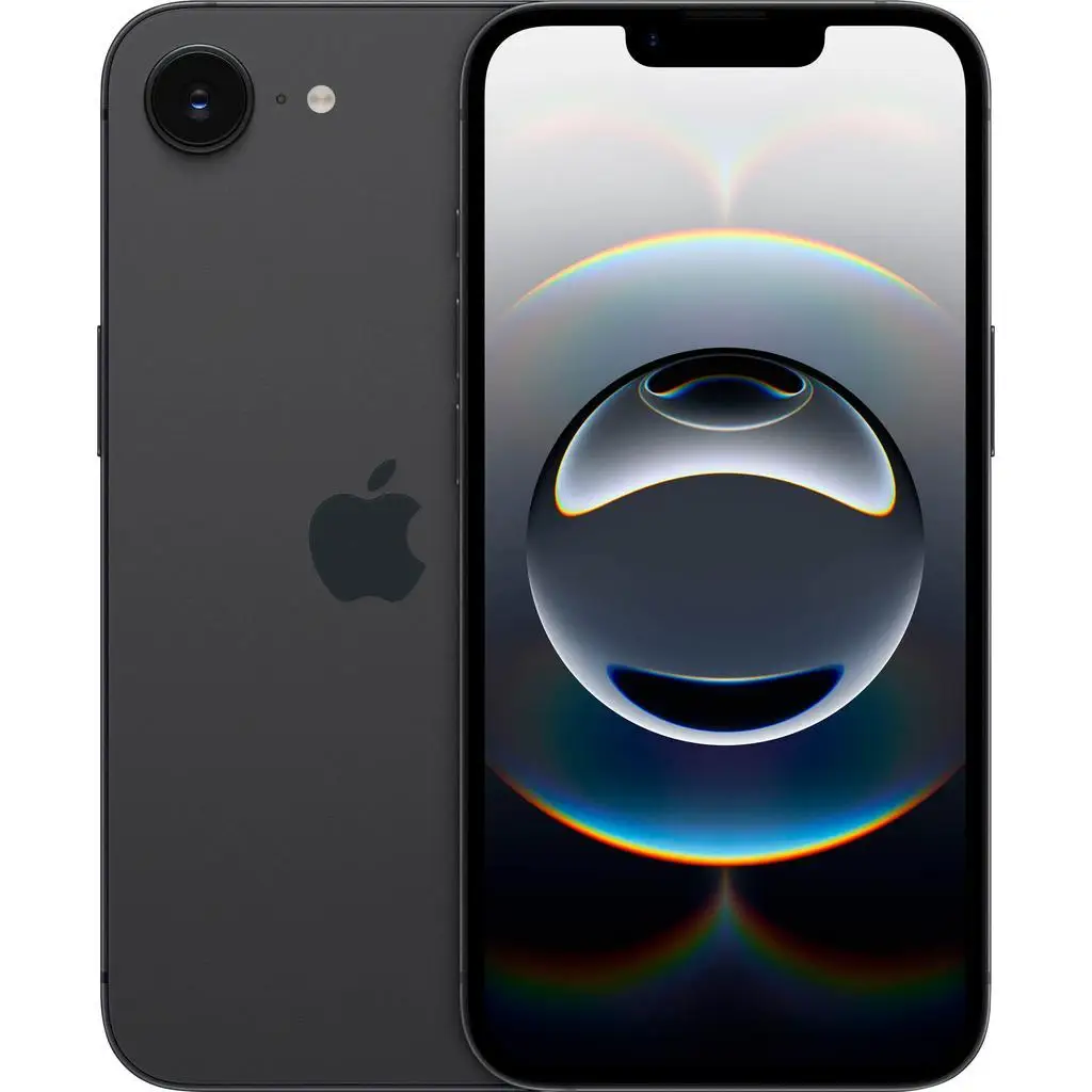 Apple iPhone 16e A3212 Unlocked Cell‑Phone,128GB Black/White,Grade 1‑4 Refurbished Genuine Device  Good Condition Refurbished Cell Phone,With Free Charging Cable