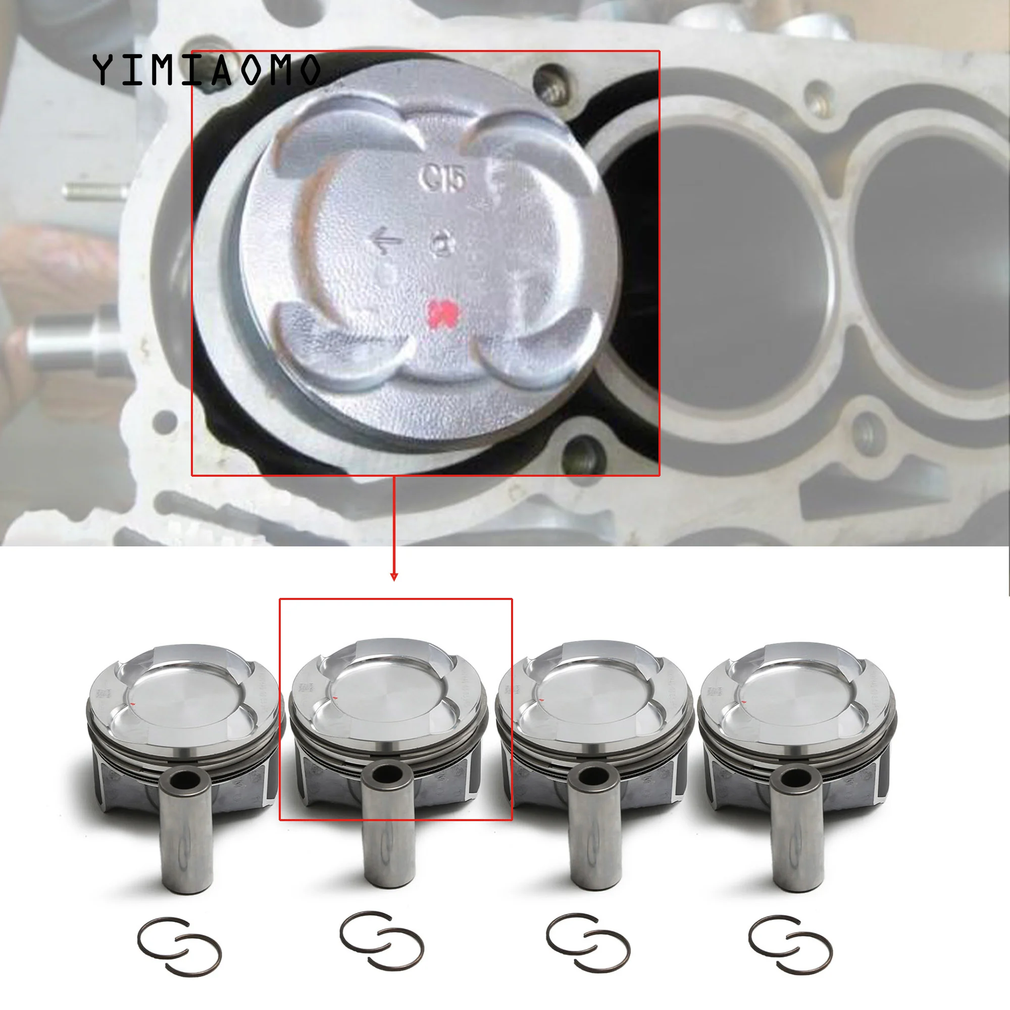 

2.0L Engine Service Kit High Power 0.50mm Piston + Cylinder Gasket for BMW BMW F20F23 F30, F80 F33, F83 F10 F11 X1 X3 X5 Z4