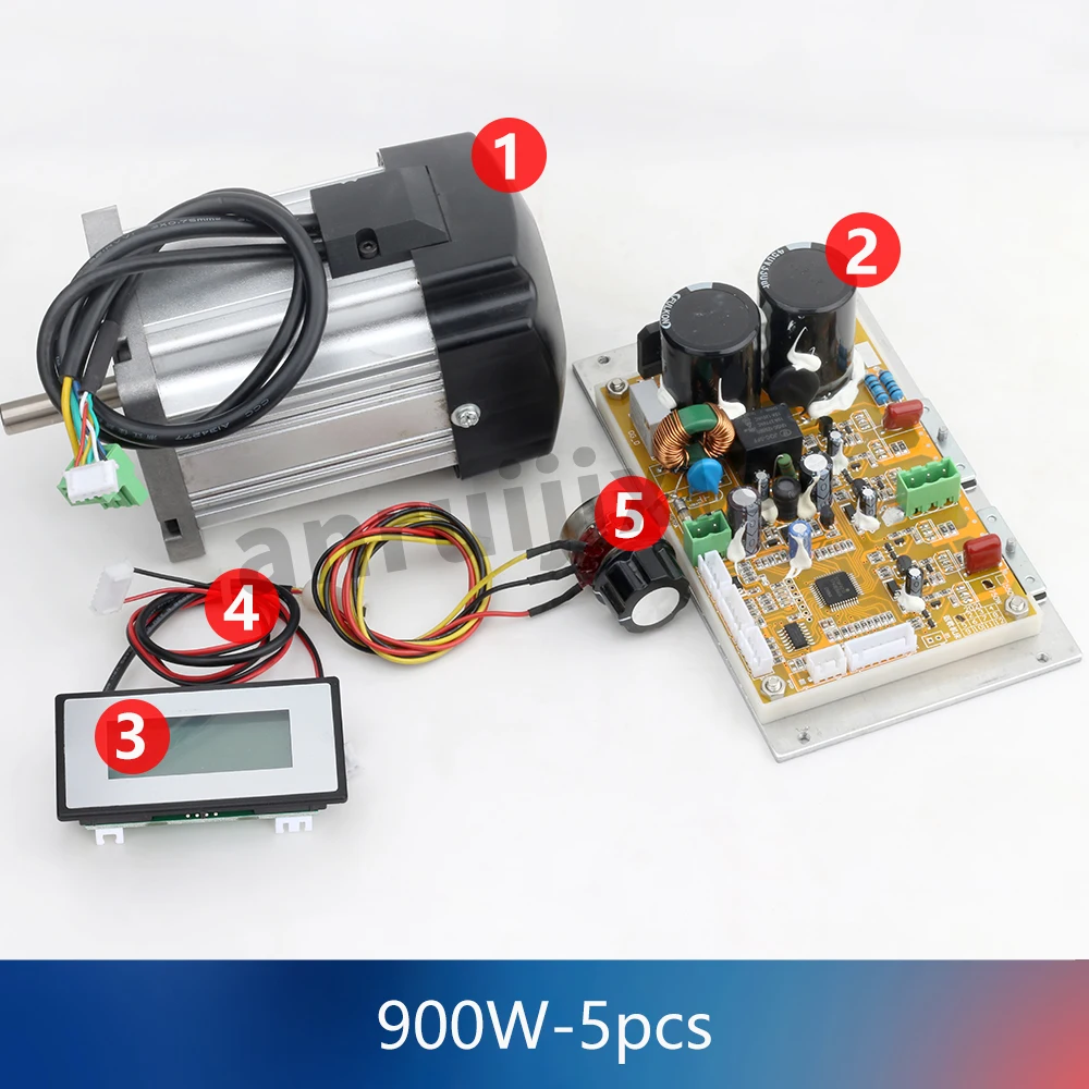 Imagem -02 - Brushless dc Motor Placa de Controle Principal Wm210v Torno Power Drive Board & Kit Motor 900w