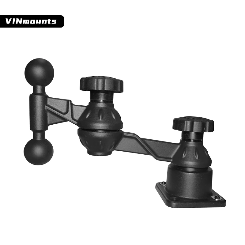 

VINmounts Dual Swing Arm Dual Ball Head Mount with 1.5-inch Ball Head C Size, suitable for tablets and moreVIN-HB-SBSQ-02