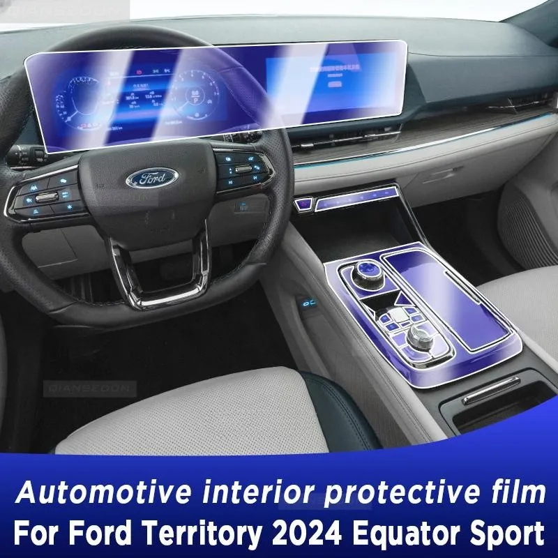 

Automotive Interior TPU Protective Film for Ford TERRITORY 2024 Equator Sport Gearbox Panel Navigation ScreenAnti-Scratch