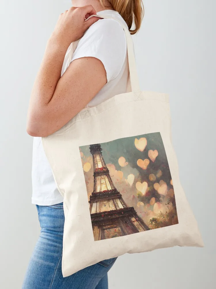 

Eiffel tower From Paris With Love 1 Tote Bag Canvas bag large tote bag Lady bags the tote