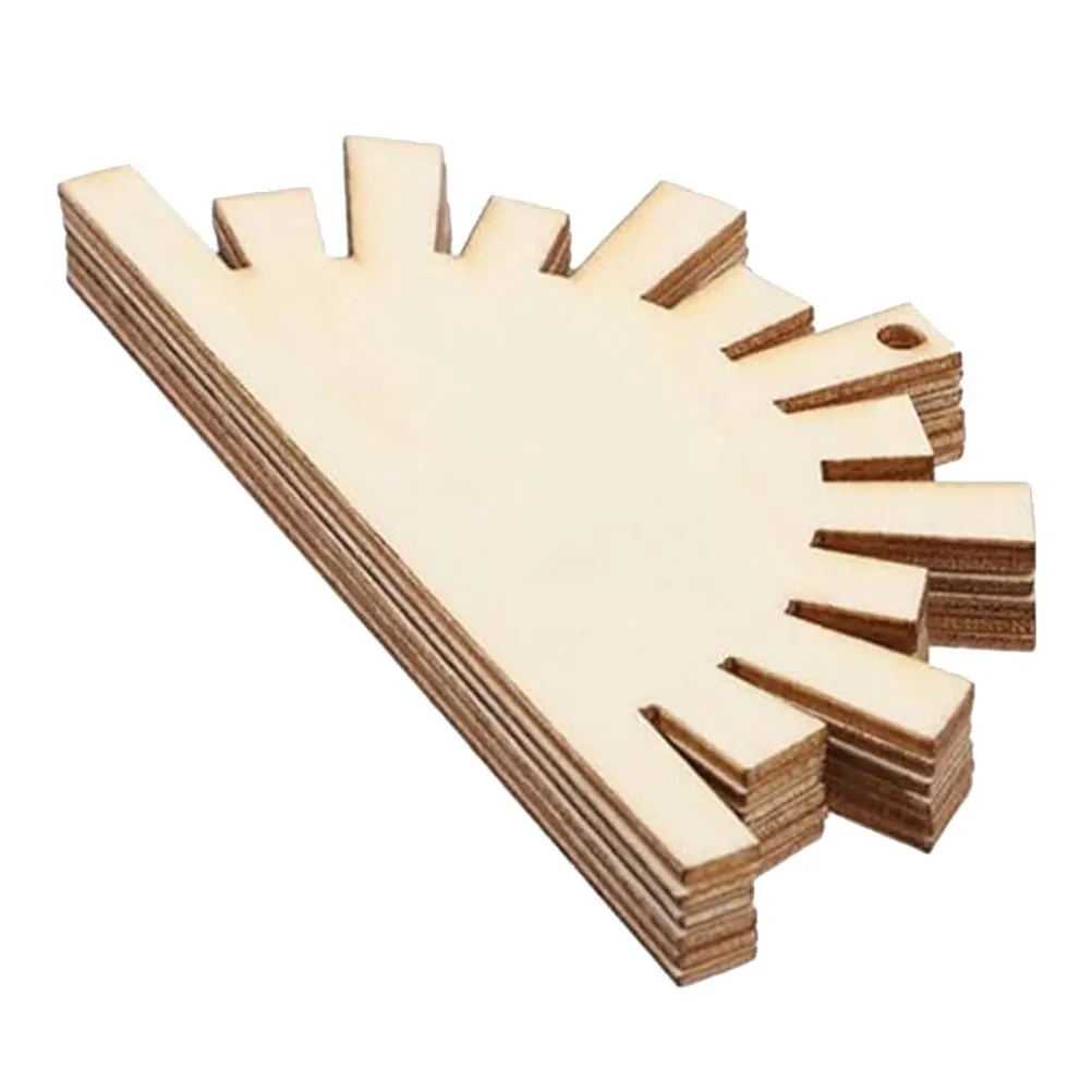 

20pcs Diy Slices Unfinished Wooden Cutouts Craft Supplies Graffiti Chip Decorative Wood Ornaments Safe Wood Craft Bulk