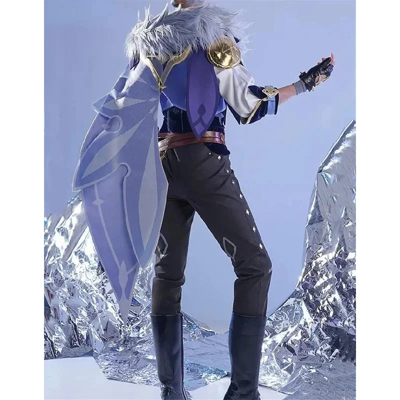 

Anime Game Genshin Impact Kaeya Cosplay Costume Mondstadt Knights Handsome Combat Uniform Activity Party Role Play Clothingx,5;d
