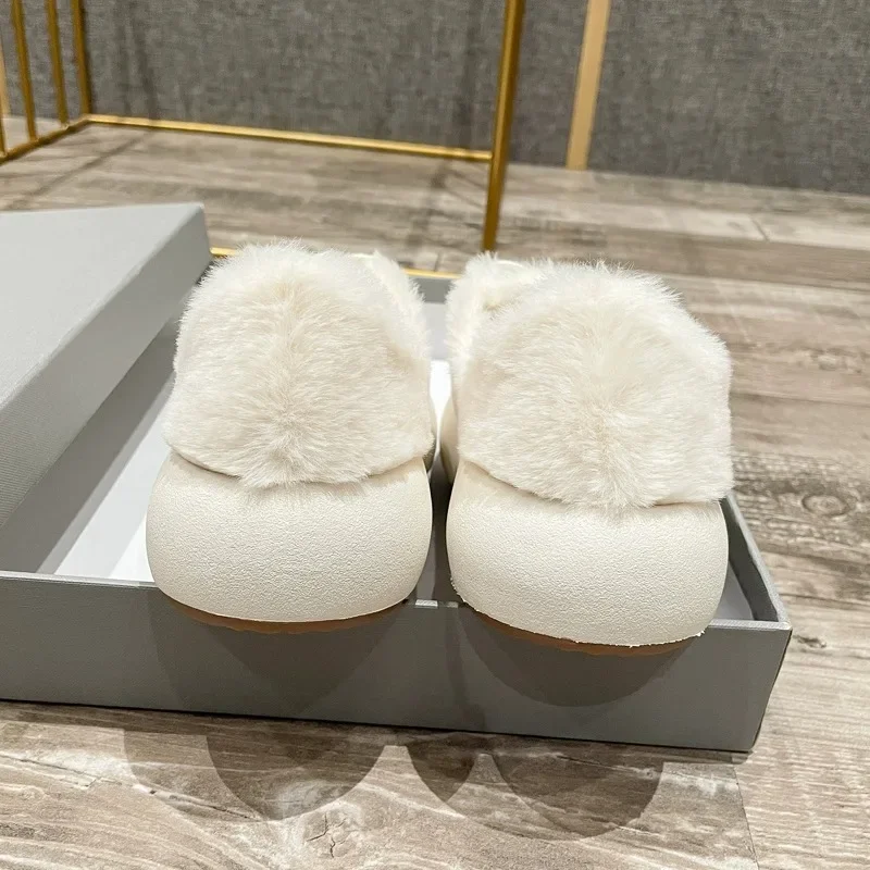 Peluche bianco Sapato Feminino moda scarpe da donna stringate inverno nuove donne per il tempo libero appartamenti INS vendita calda accogliente