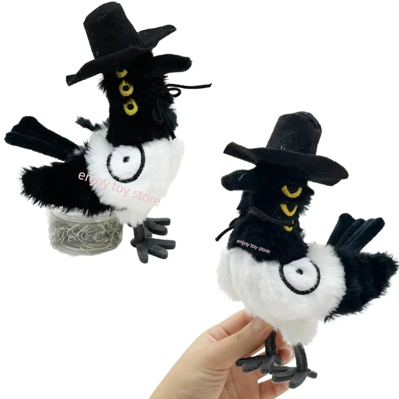 Leuke Anime Kpop Demons Hunters Pluche Paarse Tijger Zwarte Hoed Ekster 3 Ogen Monster Hunt Girl Groep Knuffel Voor Fans