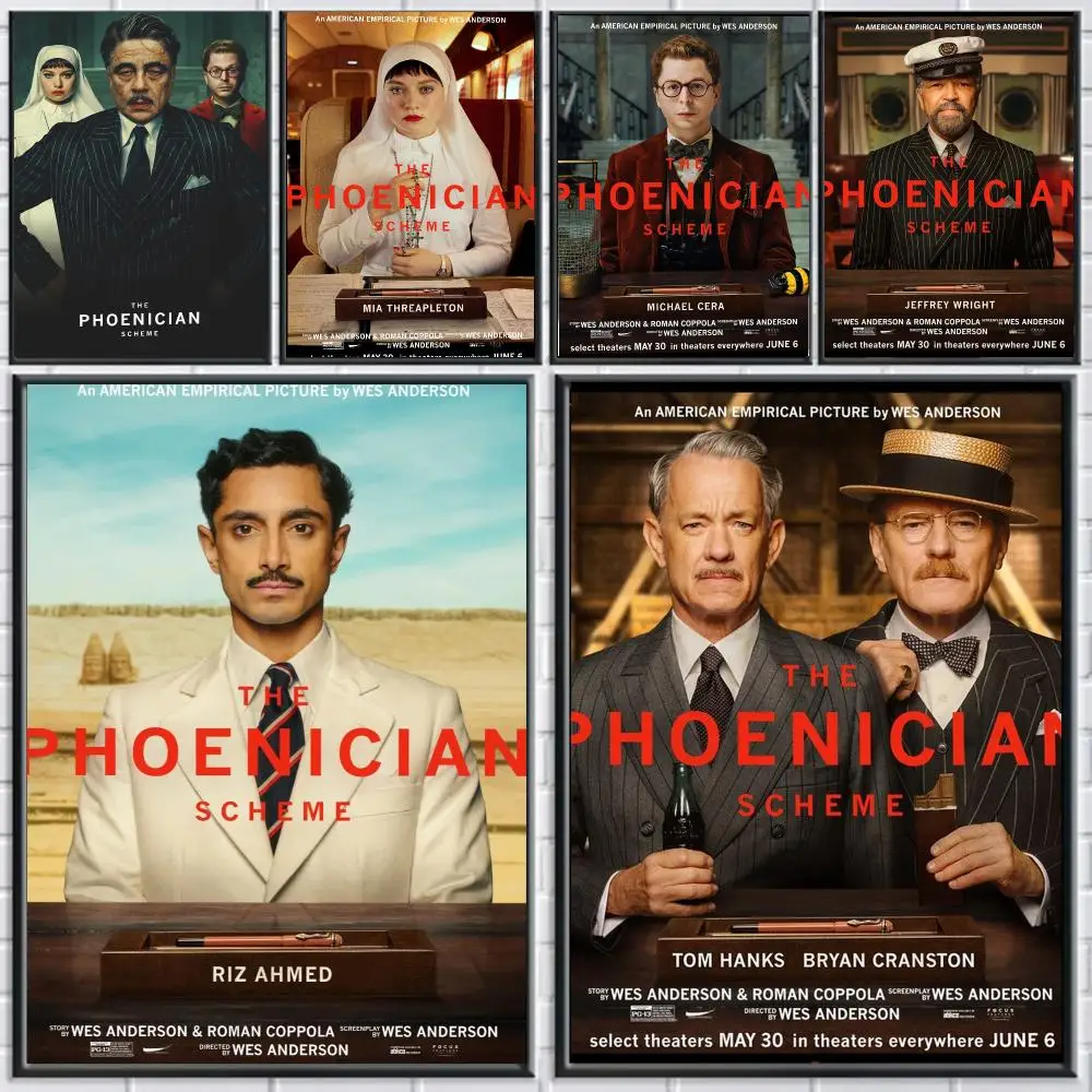 classic movie T-The Phoenician Scheme-E Poster Peel and Stick Wall Art for Cafe Office Bar and Home Decoration