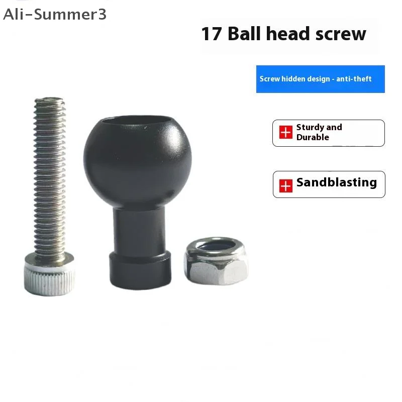 

1 Piece Motorcycle Sport Camera Mount Connector 17mm/25.4mm Ball Head To M6 M8 M10 Screw Bracket Connector For Camera