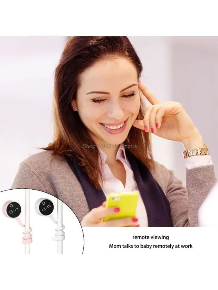  Portable Baby Monitors with Bendable Arm Flexible Holder Stand for Crib and Room Viewing Support 2.4/5GHz Double Band