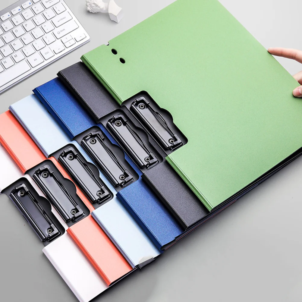 

2pcs A4 Clip Boards Lightweight Writing Surface Rounded Corners Secure Clip Mechanism Portable Document Organizers For