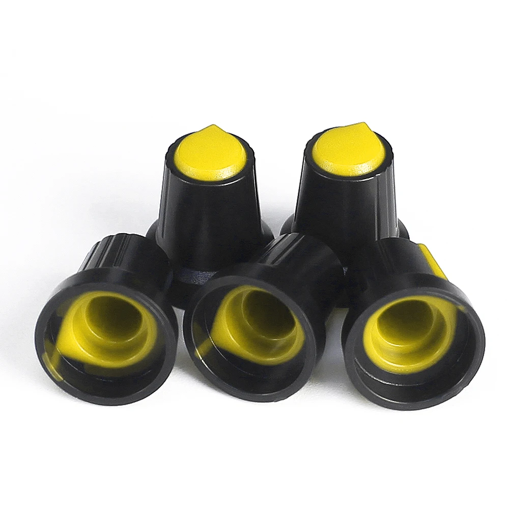 5 قطعة WH148 الجهد التبديل مقبض الباب غطاء AG2 15X17mm الأصفر البلاستيك المقابض البرقوق مقبض عدة