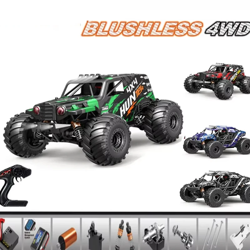 

HOSPEED RC Car 1:18 Brushless 1:14 Brushed High Speed 4WD RC Desert Car 2.4G Full Scale RC Off-Road Vehicle Pickup Truck Model