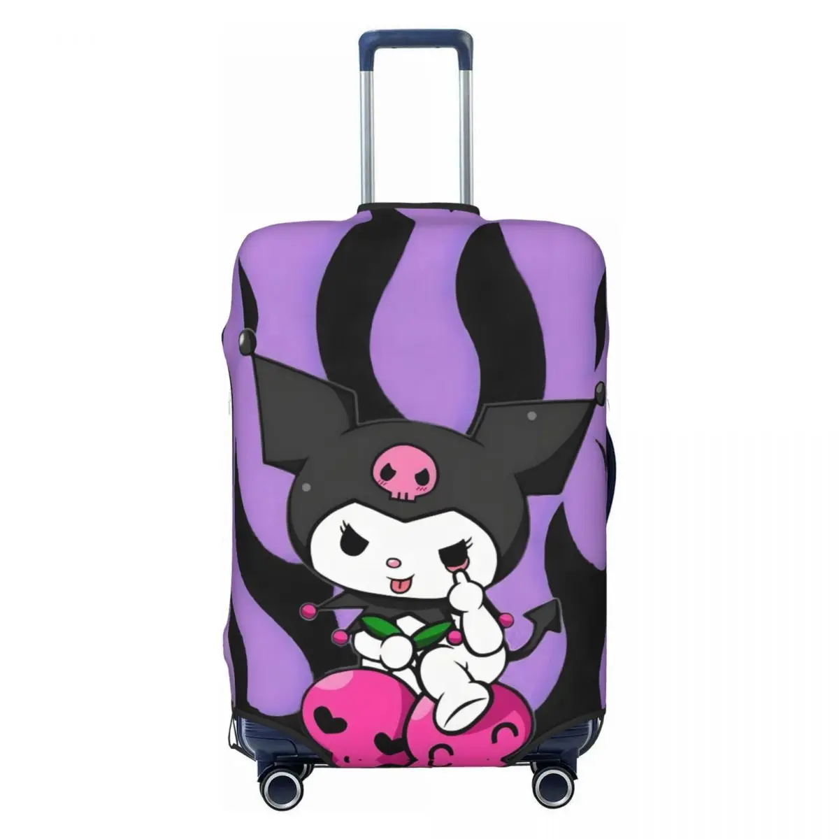 

Custom Kawaii Kuromi Luggage Cover Protector Fashion Classical Anime Travel Suitcase Protective Cover for 18-32 Inch