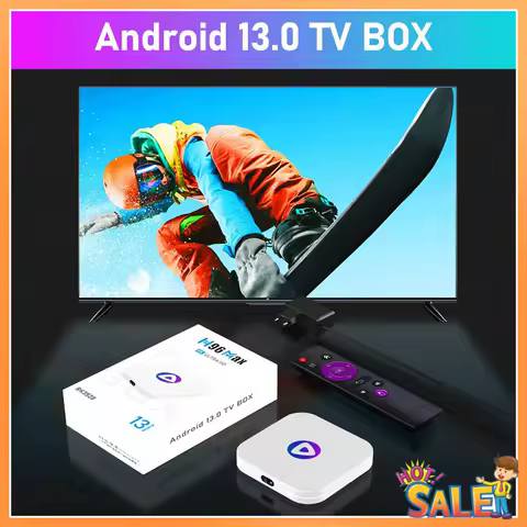 AB68 For H96 MAX M1 Smart TV Box 4GB+32GB Rockchip 3528 Android 13 4K BT 4.0 Media Player Set Top Box Easy To Use UK Plug