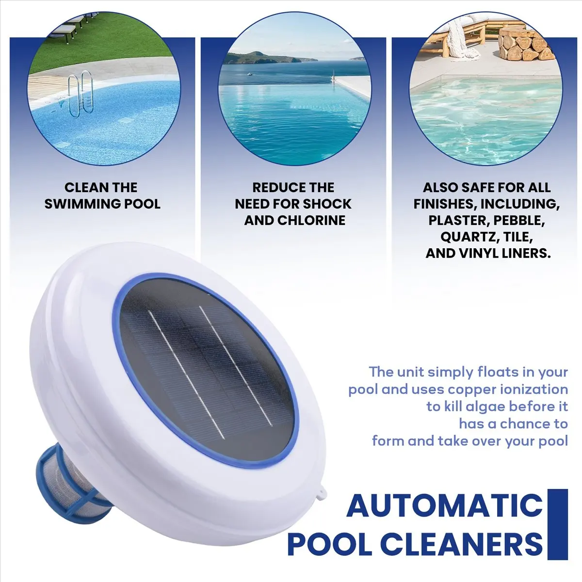

Exquisite- Sale Solar Pool-Ionizer Copper Silver Ion Swimming Pool Purifier Water Purifier Kills-Algae Pool Ionizer