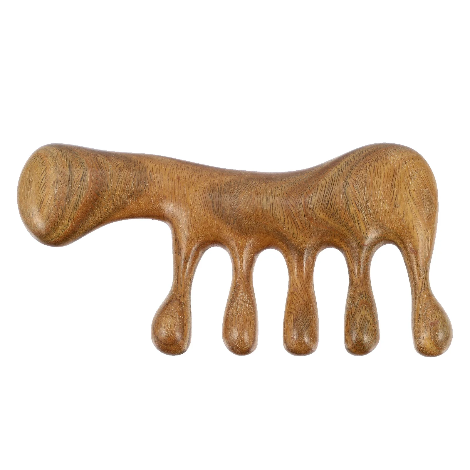 مشط تدليك قناة ميريديان الخشبية، مدلك فروة الرأس متعدد الوظائف، تحسين الدورة الدموية، الاسترخاء، مشط متعدد الوظائف