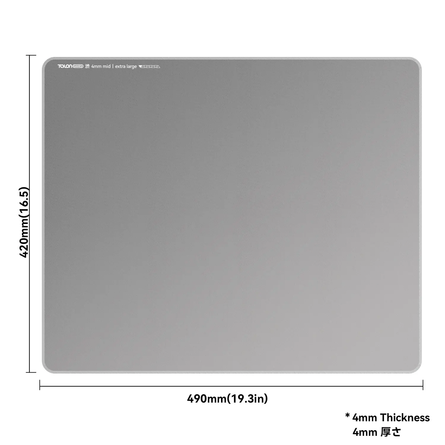TALONGAMES Shibu Series Esports Professional Level Gaming Mouse Pad 4mm Thickness Anti-Slip Base Anti-Fray Precision Control
