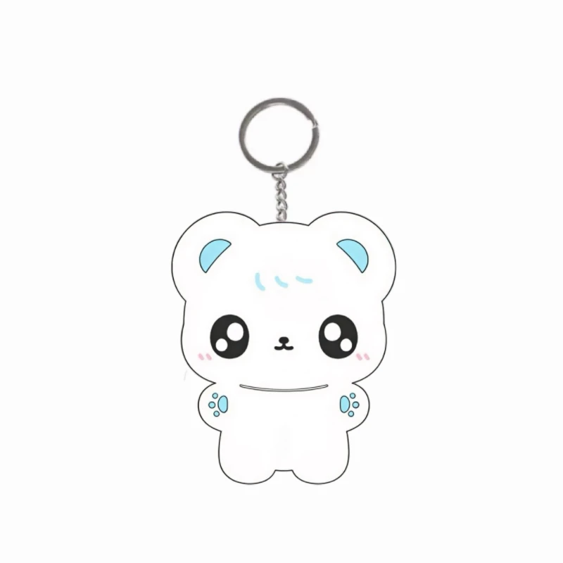 Porteetee Teeteepor Por Suppakarn Snow White Cute Image Keychain Acrylic Double-side Hanging Pendants GMMTV Mascot Ornaments