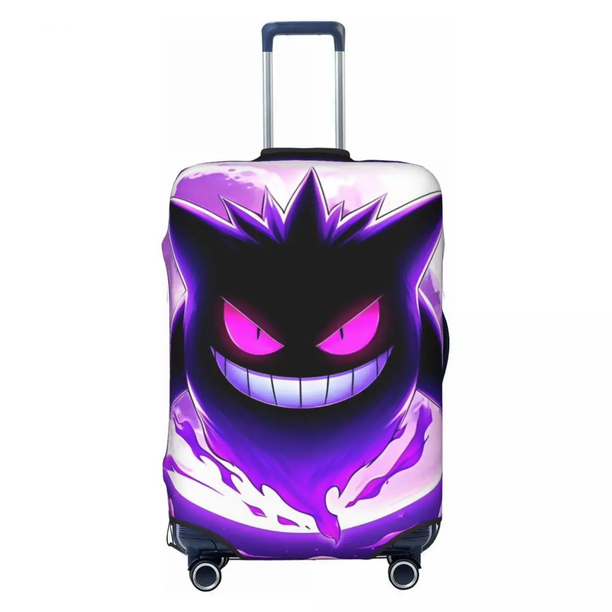 Japanese Anime Pokemon Gengar Cartoon Suitcase Cover Strectch Travel Protector Luggage Accesories Flight