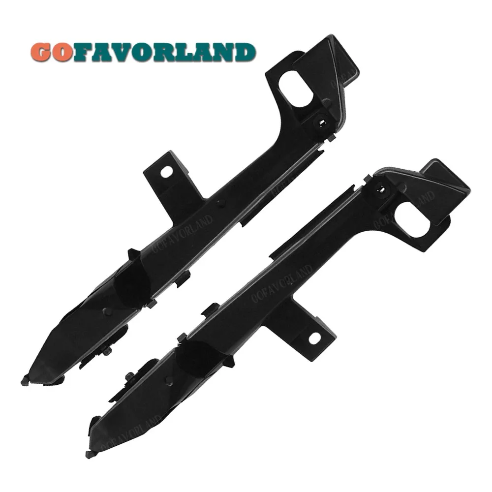 

Pair Front Left Right Bumper Support Bracket Plastic Black 52116-60131 52115-60071 For Toyota Land Cruiser Prado 120 2002-2009