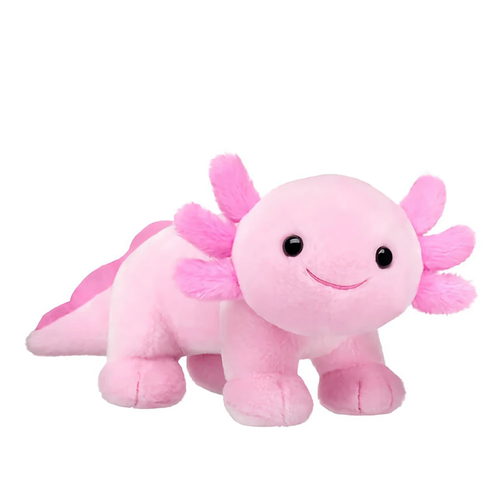 Nowy 25cm różowy aksolotl pluszowa zabawka miękkie wypchane zwierzę kreskówka pluszowe lalki aksolotl dzieci dorośli Gamer prezent dekoracja wnętrz